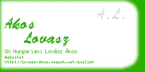 akos lovasz business card
